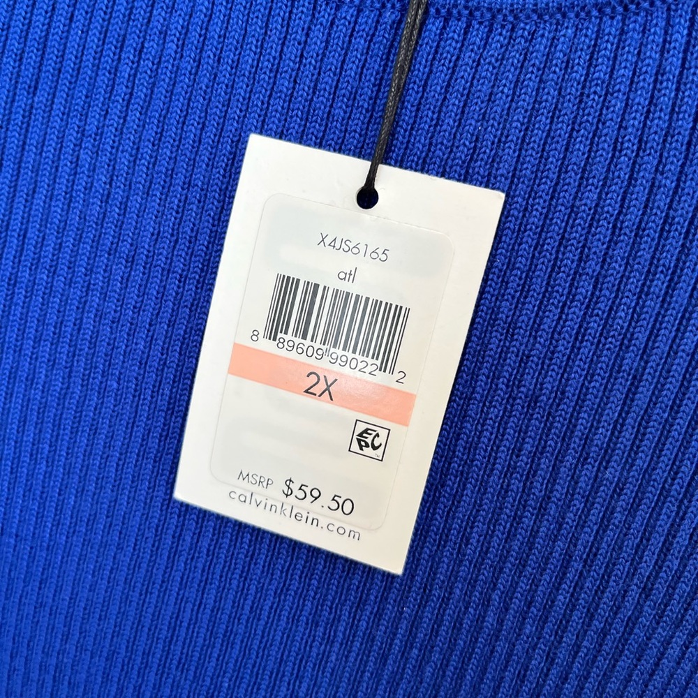 Calvin Klein Ribbed Knit Tee - Picture 6 of 7